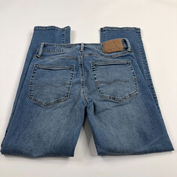American Eagle AE Denim Jeans 28x30 (26W 29L) Blue Slim Fit AirFlex + Mid Rise - Picture 1 of 7